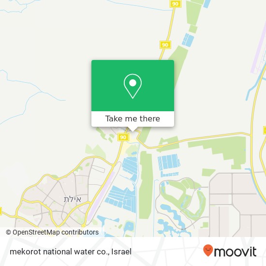 mekorot national water co. map