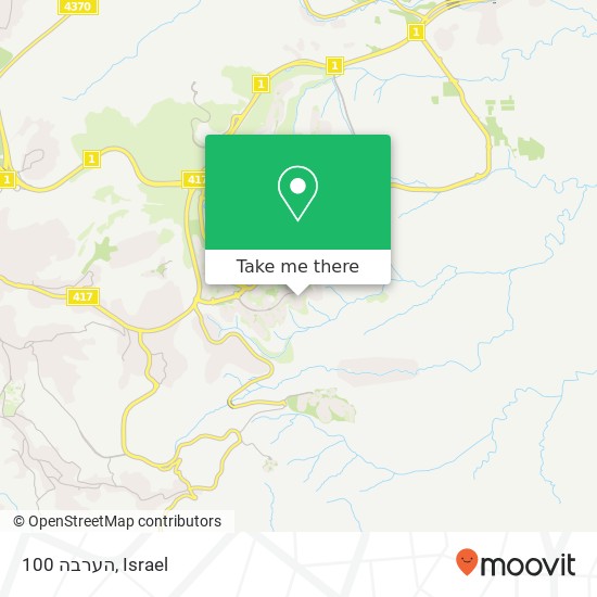 הערבה 100 map