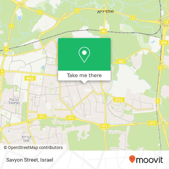 Savyon Street map