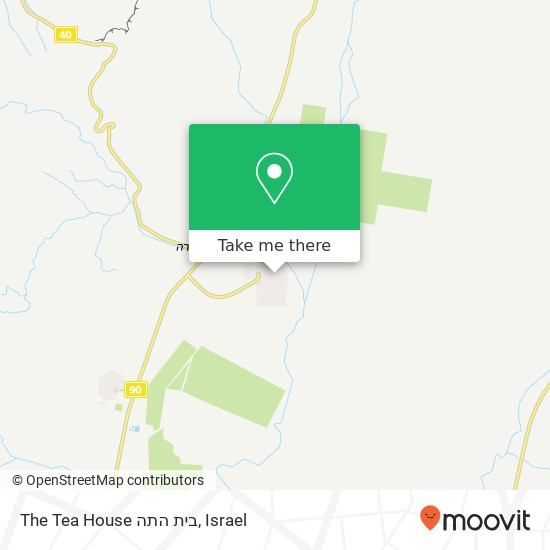 The Tea House בית התה map