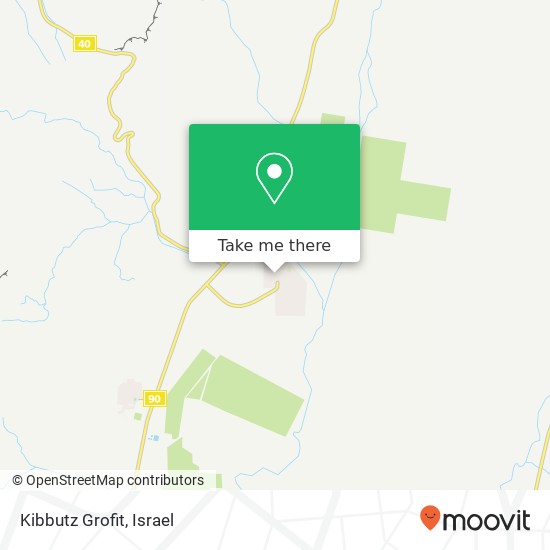 Kibbutz Grofit map