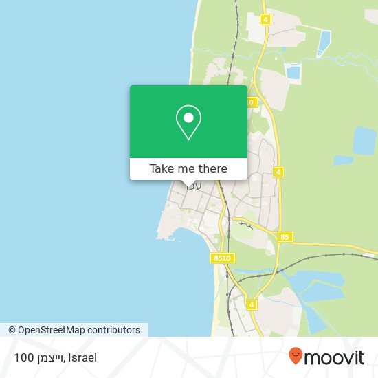 וייצמן 100 map