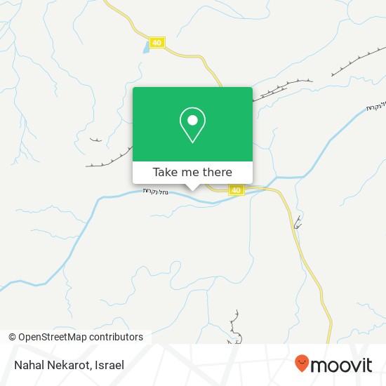 Карта Nahal Nekarot