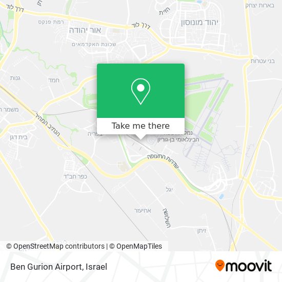 Ben Gurion Airport map