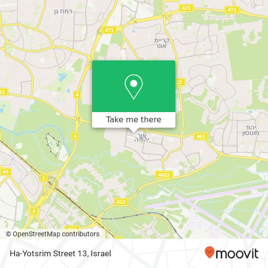 Ha-Yotsrim Street 13 map