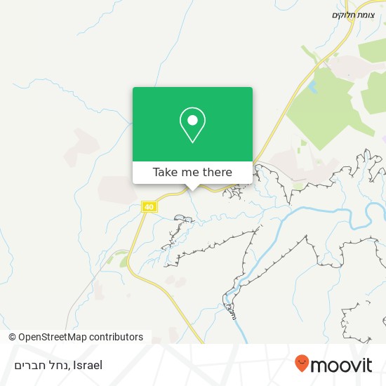 נחל חברים map