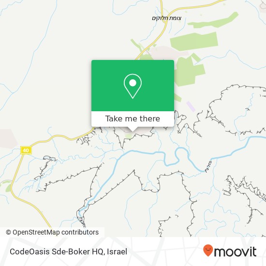 CodeOasis Sde-Boker HQ map