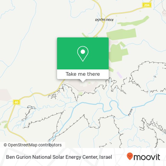 Карта Ben Gurion National Solar Energy Center