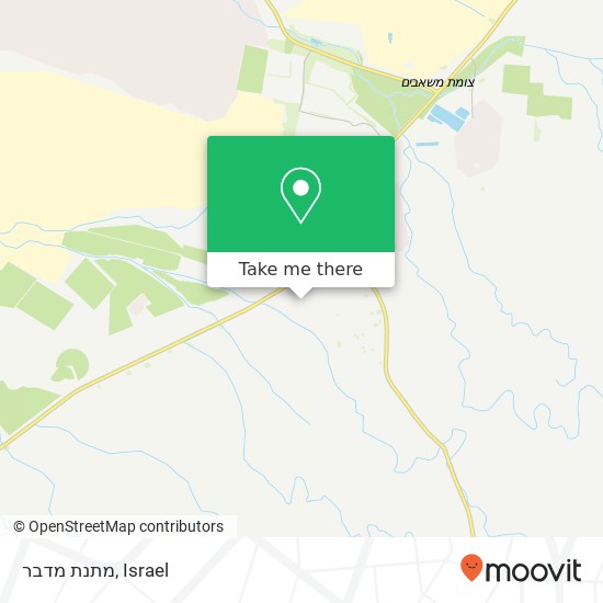 מתנת מדבר map