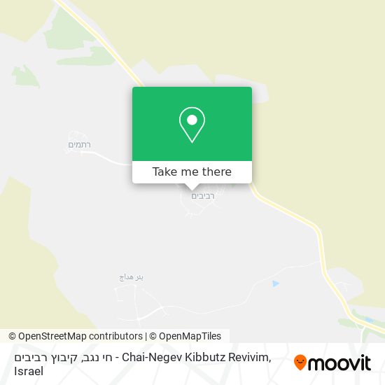 חי נגב, קיבוץ רביבים - Chai-Negev Kibbutz Revivim map