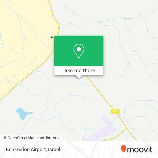 Ben Gurion Airport map