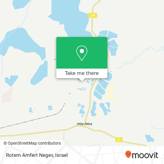 Rotem Amfert Negev map