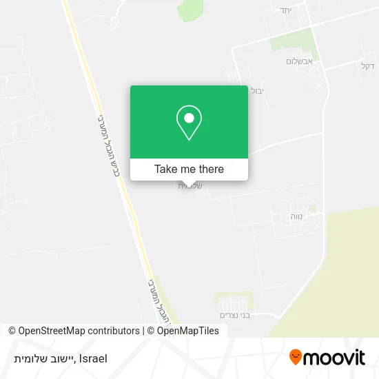 יישוב שלומית map
