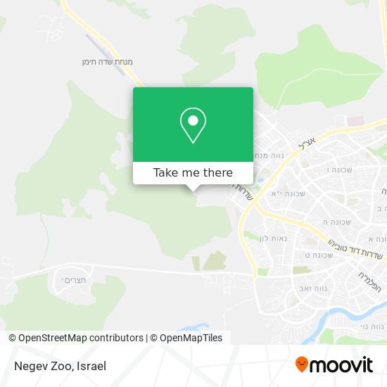 Negev Zoo map