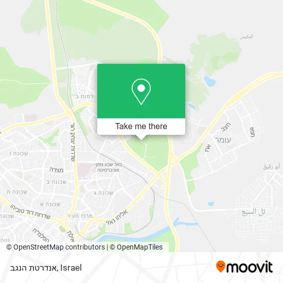 Карта אנדרטת הנגב
