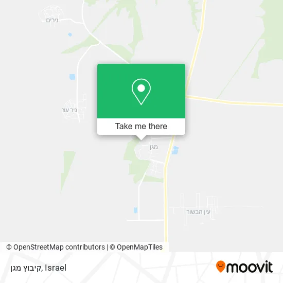 Карта קיבוץ מגן