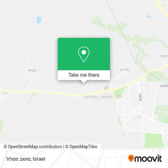 Карта מושב מסלול