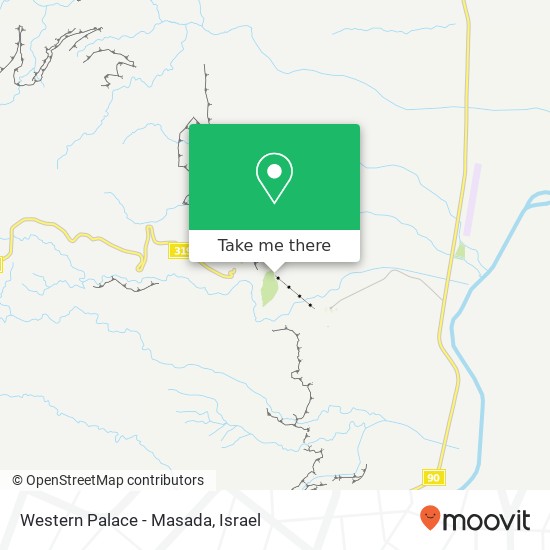 Western Palace - Masada map