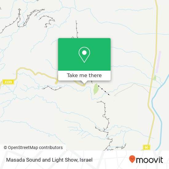 Masada Sound and Light Show map