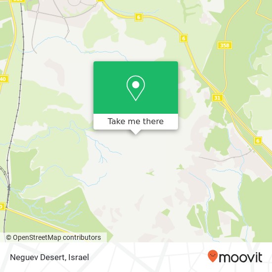 Neguev Desert map