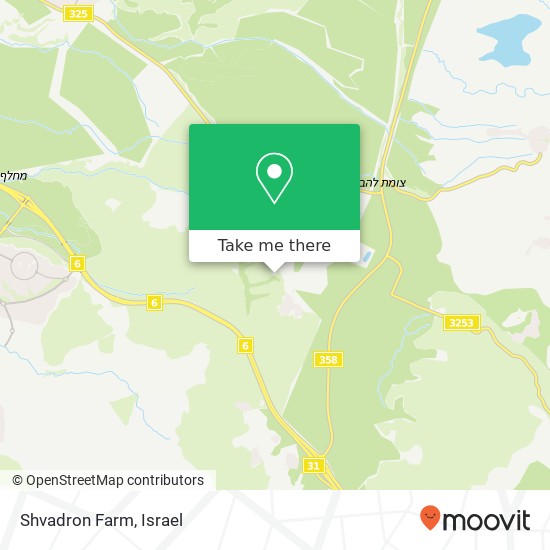 Shvadron Farm map