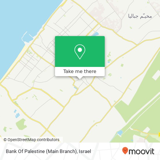 Карта Bank Of Palestine (Main Branch)