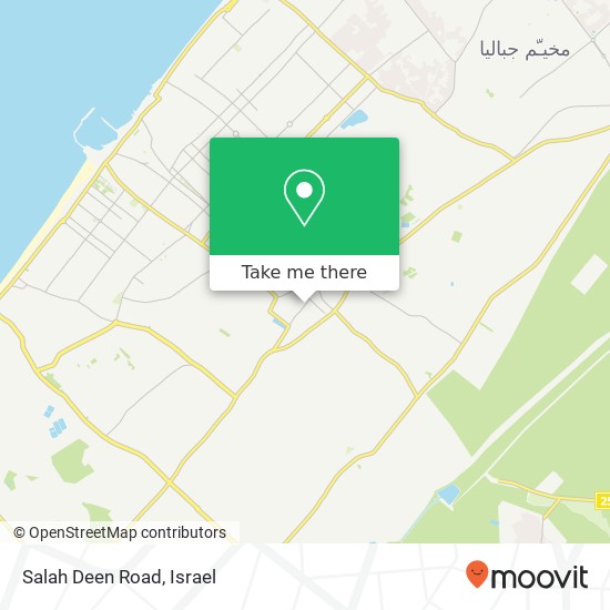 Карта Salah Deen Road
