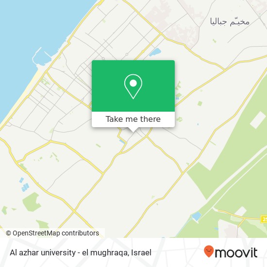 Карта Al azhar university - el mughraqa