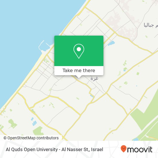 Карта Al Quds Open University - Al Nasser St,