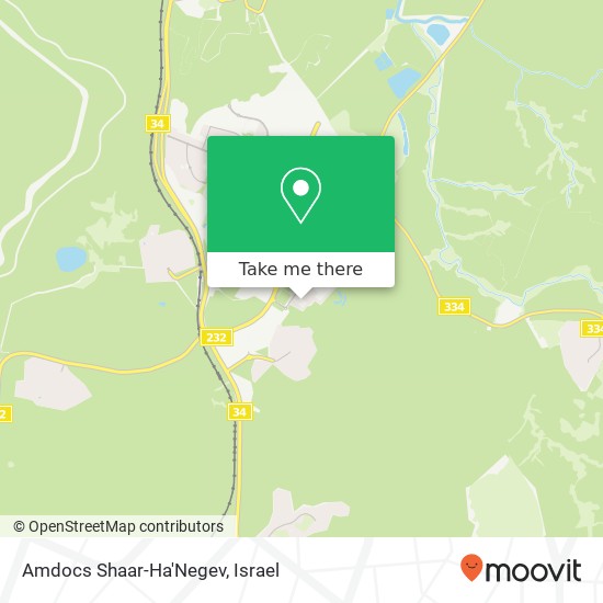 Amdocs Shaar-Ha'Negev map