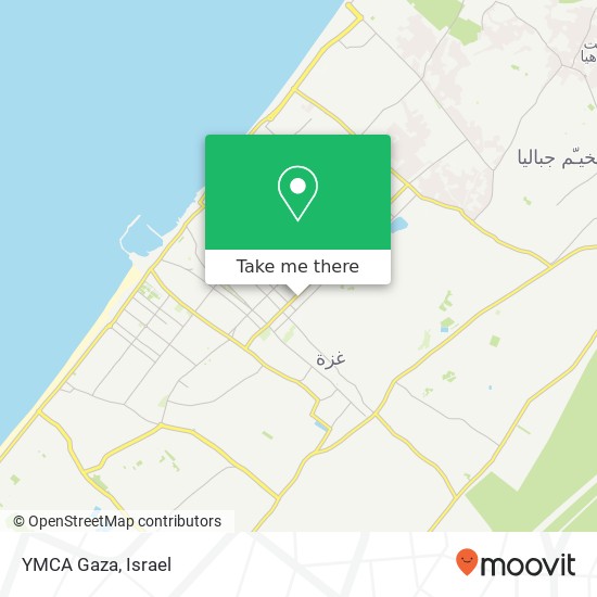 YMCA Gaza map