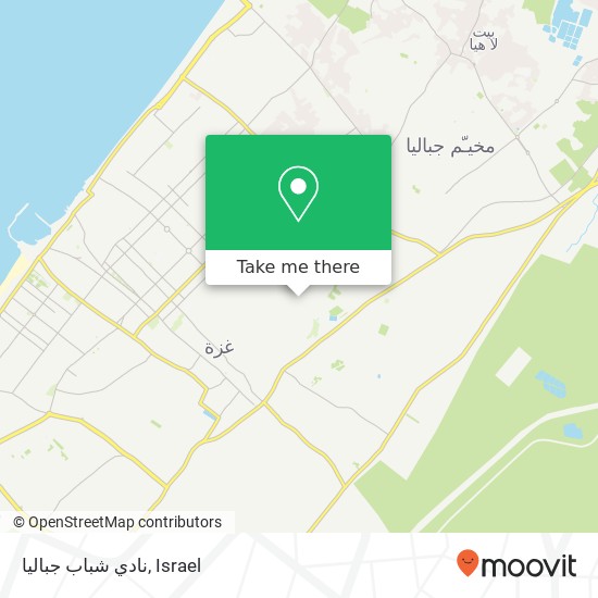 نادي شباب جباليا map