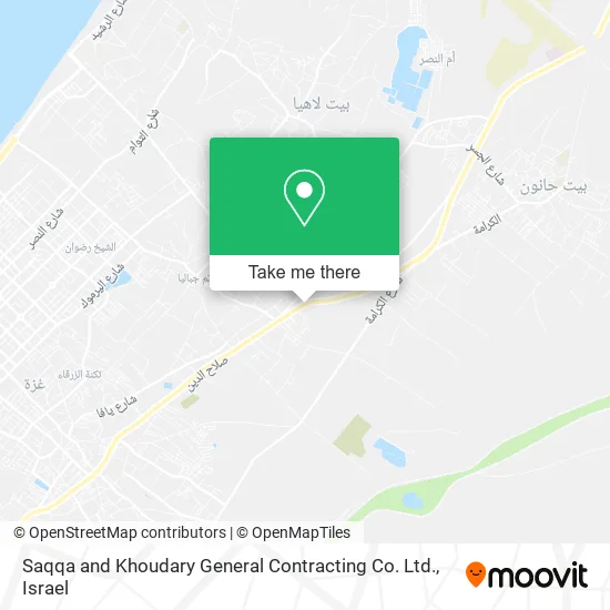 Карта Saqqa and Khoudary General Contracting Co. Ltd.