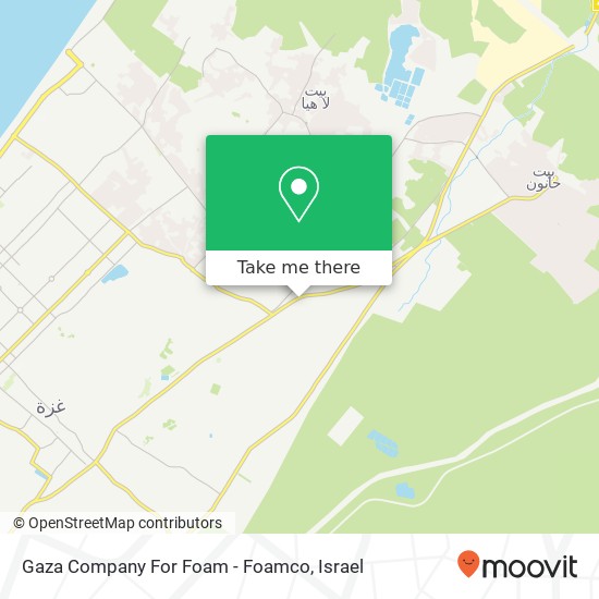 Карта Gaza Company For Foam - Foamco