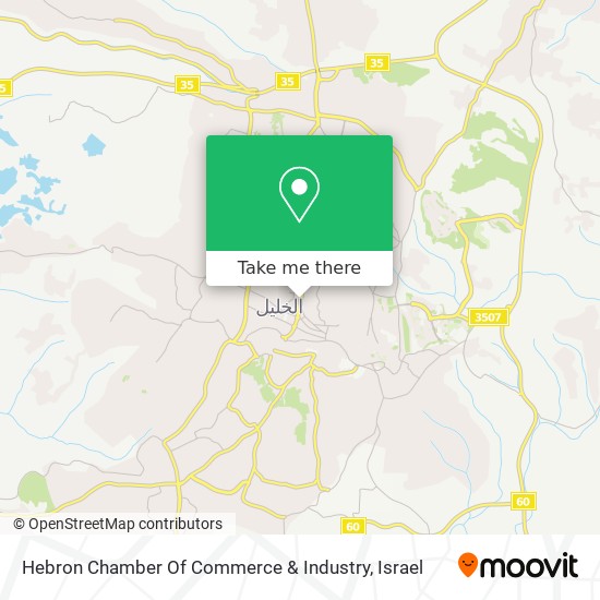 Hebron Chamber Of Commerce & Industry map