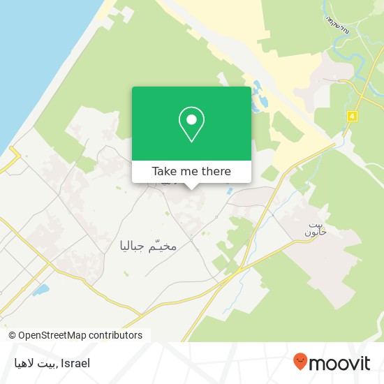 Карта بيت لاهيا