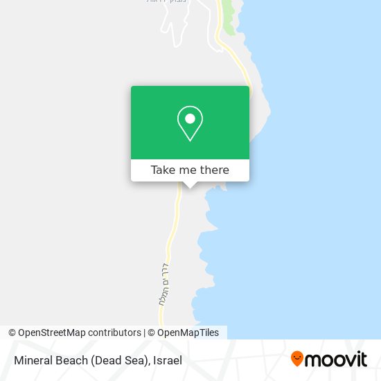 Mineral Beach (Dead Sea) map