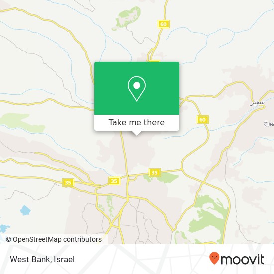 West Bank map