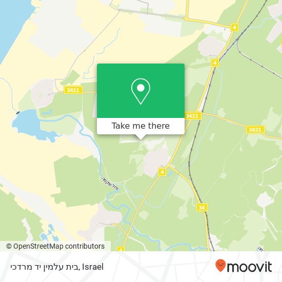 Карта בית עלמין יד מרדכי