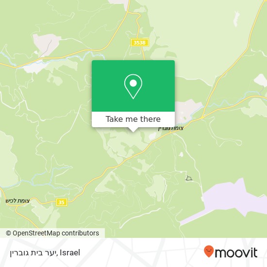 יער בית גוברין map