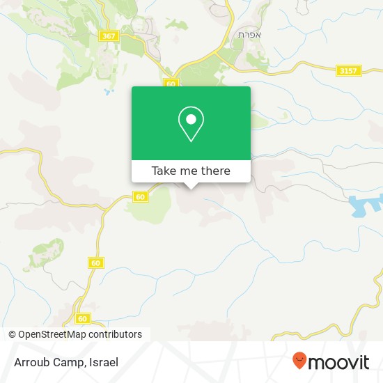 Arroub Camp map