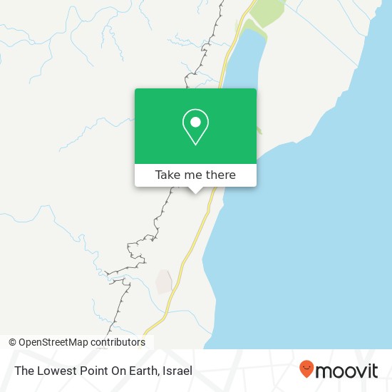 The Lowest Point On Earth map