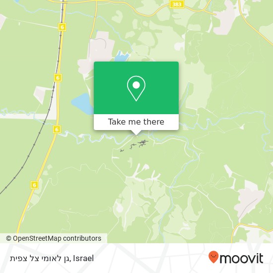 גן לאומי צל צפית map