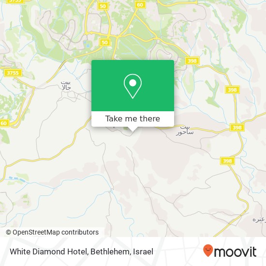 White Diamond Hotel, Bethlehem map