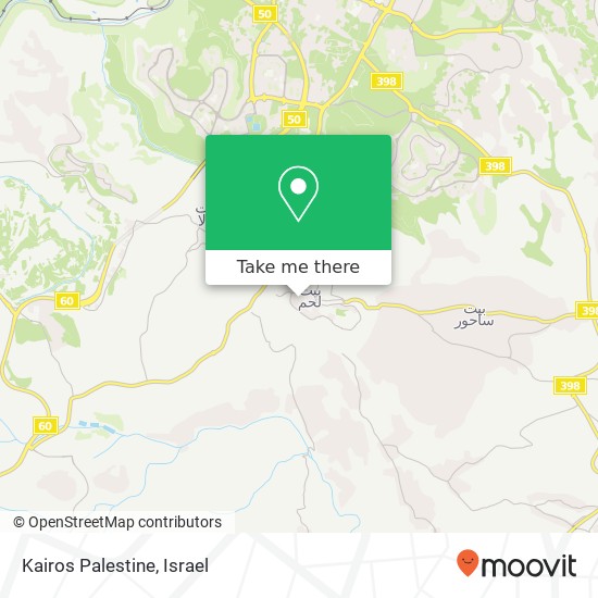 Kairos Palestine map