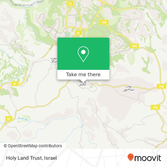 Holy Land Trust map