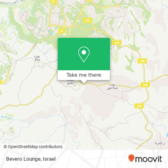 Карта Bevero Lounge
