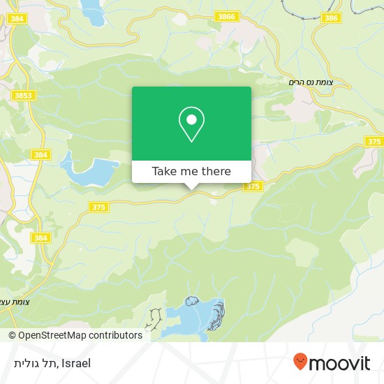 תל גולית map