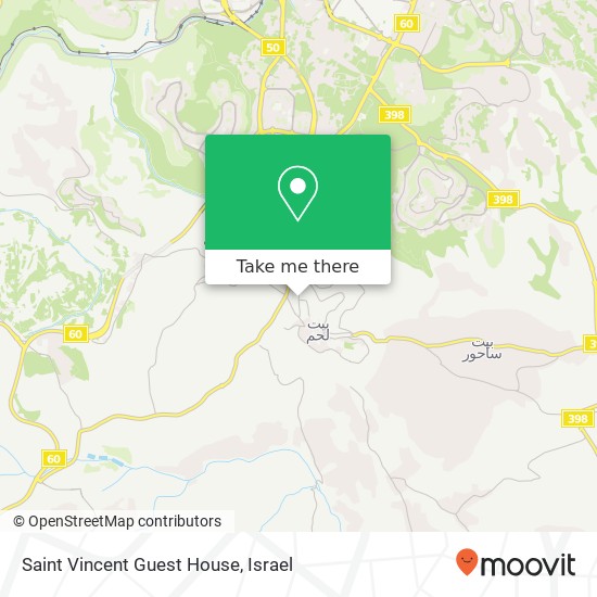 Saint Vincent Guest House map