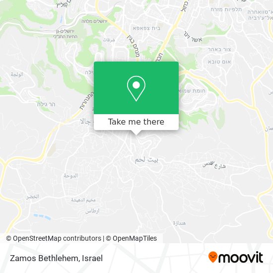 Zamos Bethlehem map